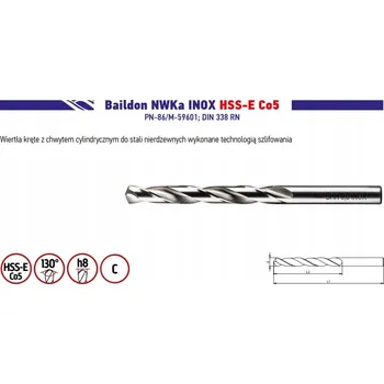 Vrták Vrták do kovu Baildon 3x61 mm