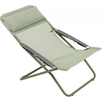 Zahradní lehátko Polohovací lehátko TRANSABED ColorBlock BatylineISO zelená Moss
