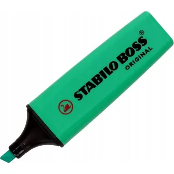 Permanentní popisovač zelený Stabilo Boss kancelářský zvýrazňovač , kancelářský fix 1 ks