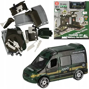 autíčko Hračka VOJENSKÉ PARKOVIŠTĚ s příslušenstvím a vozidly Mega Creative