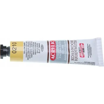 Vodová barva Tmavě žlutá Akrylová Barva Koh-I-Noor 40 ml Krycí