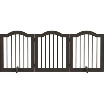 Dětská zábrana Bezpečnostní zábrana do dveří 154,5 x 29,5 x 61 cm | kávová