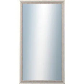 Zrcadlo DANTIK - Zrcadlo v rámu 50x90 | TOULON bílá velká