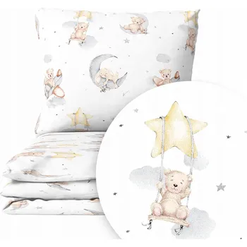 Povlečení Sada povlečení Čtyři Sloni 100 x 135 cm, vícebarevné