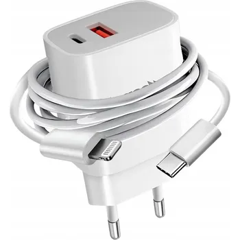 Síťová nabíječka Doo Doo pro Apple 2x3000 mA 12 V bílá s kabelem 1 m