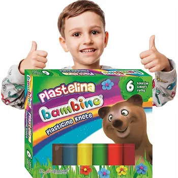 Modelovací hmota Školní modelína BAMBINO pro děti, 6 barev