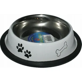 Miska pro psa Jedna kovová miska Yarro stříbrná 0,9 l