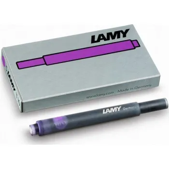 Červený a modrý inkoust Lamy Fioletowe Naboje Atramentowe 5 Szt.