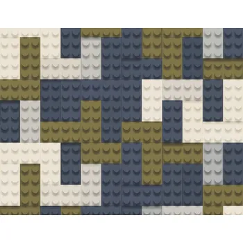 Fototapeta FOTOTAPETA DĚTSKÁ MLÁDEŽNICKÁ STĚNA Z LEGO KOSTEK VLIESOVÁ