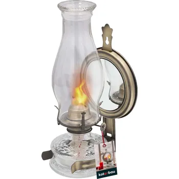 Stojací lampa Olejová lampa se zrcadlem retro starožitná vintage