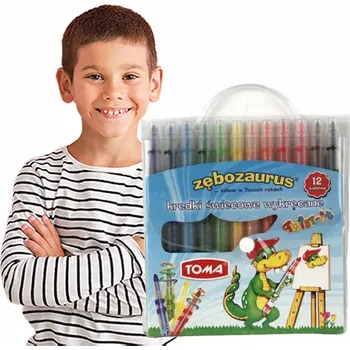 Vysouvací Voskovky 12 barev Voskové TOMA