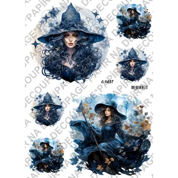 Umělecký papír Rýžový a soft papír na decoupage - Magie, tajemno - KB01457 Materiál: Soft, Rozměr: A4