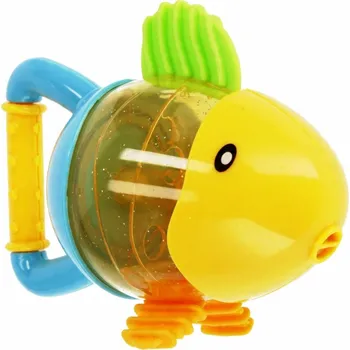 Dětské SENZORICKÉ HRAČKY pro miminka 0m+ BAM BAM CHRASTÍTKA RYBKA