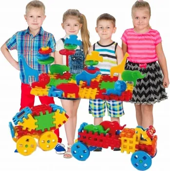 ostatní stavebnice Stavebnice Marioinex Waffle 100 dílů plastové 2 roky+