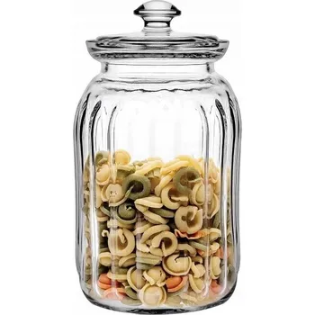 Dóza na potraviny SKLENĚNÁ ZAVAŘOVACÍ SKLENICE SKLENĚNÁ NÁDOBA S VÍKEM NA POTRAVINY 1.5 L