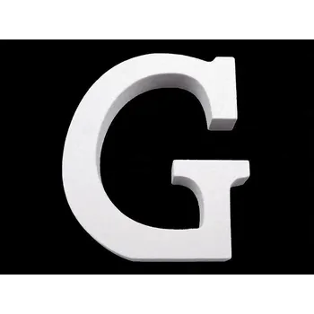 Obraz 1 Ks bílá dřevěná dekorace - písmeno abecedy