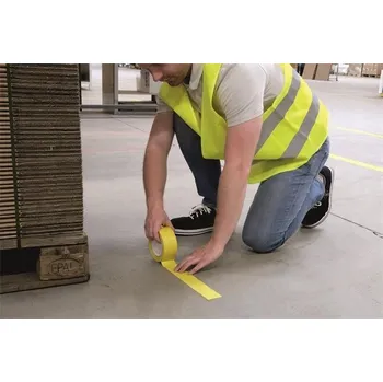 Lepicí páska VÝSTRAŽNÁ PODLAHOVÁ PÁSKA Durable 50 mm x 33 m žlutá