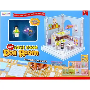 ostatní stavebnice STAVEBNICE pro holčičku, sada LOŽNICE, barva. MEGA CREATIVE