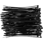 Topex Stahovací pásky 2,5 x 100 mm, černá, 100 ks 44E970