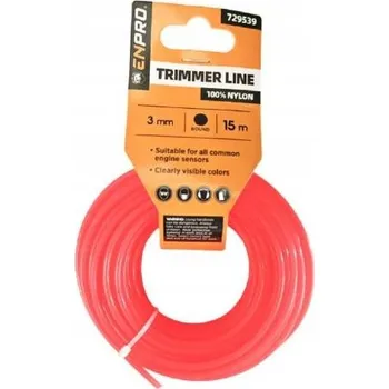 Struna do sekačky Struna do sekačky, 3 mm x 15 m, hvězda, ENPRO