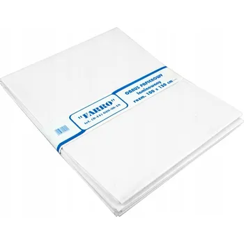 ubrus LAMINOVANÝ PAPÍROVÝ UBRUS BÍLÝ 100x130 cm FARRO velký JEDNORÁZOVÝ UBRUS