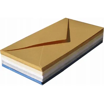 Obálka Obálky na DOPISY pro Zasílání BALÍKŮ Obálky DL NK Metalické MIX Barev