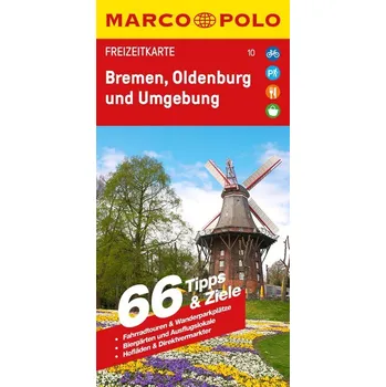MARCO POLO Freizeitkarte 10 Bremen, Oldenburg und Umgebung 1:100.000