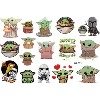 Odstranitelné tetování Smyvatelné tetování pro děti Star Wars Yoda CG321