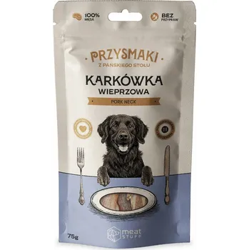 Pamlsek pro psa Meatstuff psí pamlsek chipsy Z VEPŘOVÉHO KRKU 75g