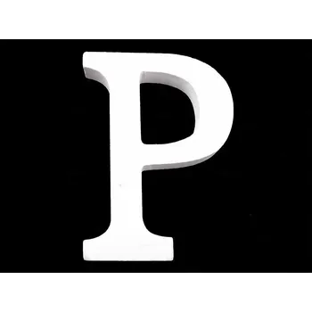 Obraz 1 Ks bílá dřevěná dekorace - písmeno abecedy