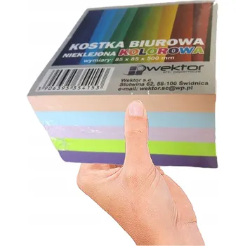 Blok Barevný poznámkový blok s nelepícími lístky!