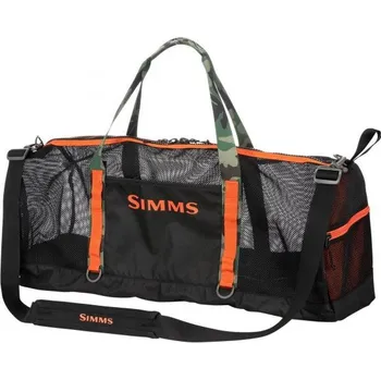 Cestovní taška Rybářská taška Simms Challenger Mesh Duffel 60L Black