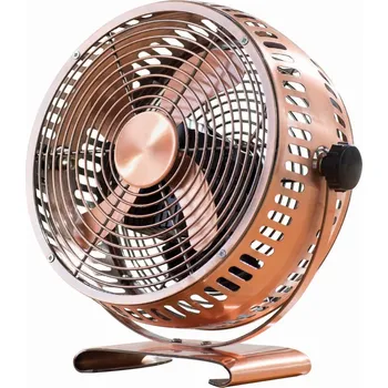 Domácí ventilátor Stolní ventilátor Volteno WENTYLATOR BIURKOWY 15W MIEDZIANY VO1940 béžový/hnědý