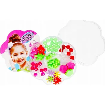 Dětské navlékací korálky Sada KORÁLKY Kreativní pro Navlékání a Výrobu BIŽUTERIE Mega Creative