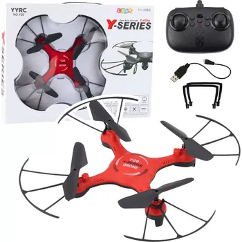 Dron Dron s LED efekty červený