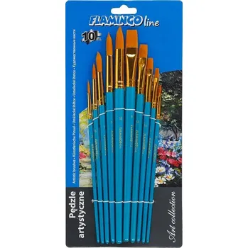 Umělecký štětec Smíšené štětce, ploché štětce sada štětců, štětce na malování Hasta