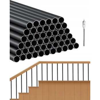 Zábradlí Hliníkové zábradlí VEVOR 5 1 Ks 81,3 cm Trubka trubka odolná proti korozi