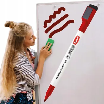 Popisovač na bílou tabuli červený Toma 1 ks