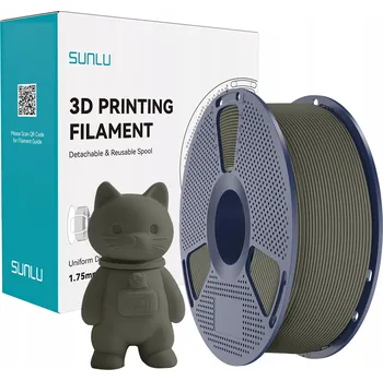3D tisk FILAMENT SUNLU PLA MATNÝ HLÍNA CLAY 1KG