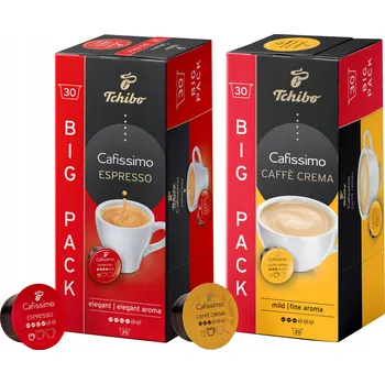 Tchibo káva Cafissimo Caffe Crema Fine 30 kapslí / Espresso Elegant Aroma 30 kapslí