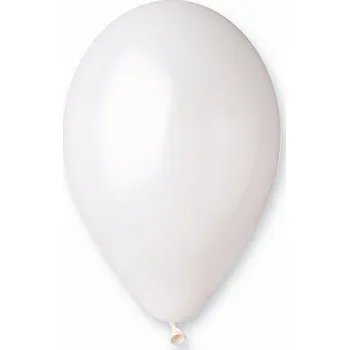 Balónek BÍLÉ dekorativní BALÓNKY 30 cm / 100 kusů GODAN klasické BALÓNKY OZDOBNÉ