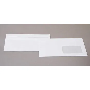 Obálka Obálka s okénkem DL (110 x 220 mm) Obálka s okénkem Obálka kancelář bílá 1000 ks