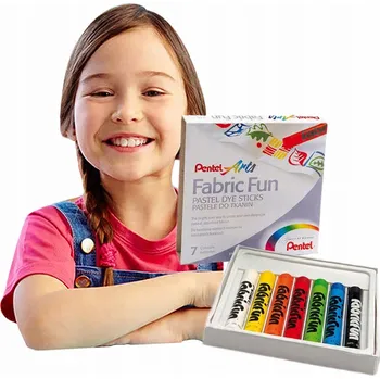 Kresba PENTEL Pastely na Textil Pastelky 7 barev ZÁRUKA