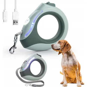 Vodítko pro psa Vodítko pro psa s protiskluzovou blokádou, svítilnou a podsvícením, 3 m