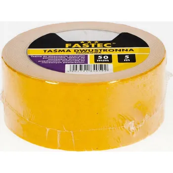 Lepicí páska MONTÁŽNÍ oboustranná páska 50 mm x 5 m žlutá PAKART IDEÁLNÍ do KANCELÁŘE Fastec