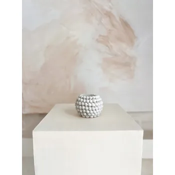 Svícen Boho svícen z mušlí 10 cm dekorace na čajovou svíčku Bali Svícen Boho AURA