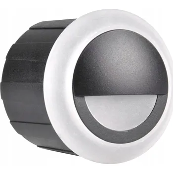 Schodišťové svítidlo Polux 3 W integrovaný LED zdroj 6 cm černé