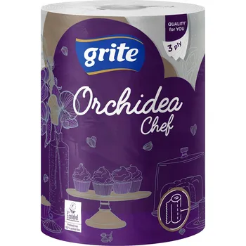 Utěrka Grite Orchidej Chef papírové utěrky 41,4 metrů 3vrstvé 1 role