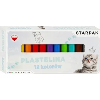 Modelovací hmota Plastelína Starpak, modelovací hmota, sada plastelín pro