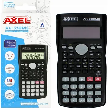 Kalkulačka Vědecká kalkulačka Axel Kalkulačka AXEL AX-350MS školní kapesní